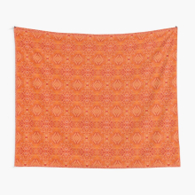 Tapestry 60x50inch Orange Heritage Oriental Bohemian Traditional Moroccan Style Wall Hanging Art Décor Living Room