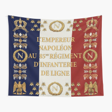 Tapestry 60x50inch Napoleonic French 85th regimental flag Wall Hanging Art Décor Living Room