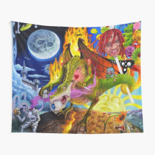Tapestry 60x50inch trippie trip at knight red ori 2021 masjule Wall Hanging Art Décor Living Room