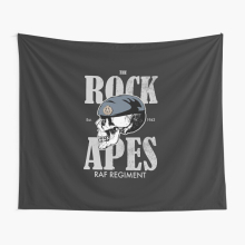 Tapestry 60x50inch RAF Regiment Rock Apes (distressed) Wall Hanging Art Décor Living Room