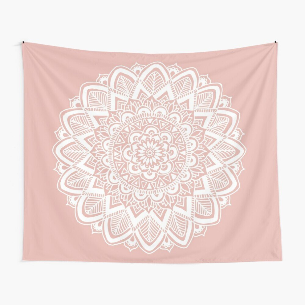 Tapestry 60x50inch Pink Boho Mandala Wall Hanging Art Décor Living Room