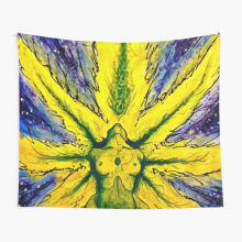 Tapestry 60x50inch Weed Marijuana Spiritual Meditation Wall Hanging Art Décor Living Room
