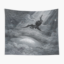 Tapestry 60x50inch Paradise Lost by Gustave Doré Wall Hanging Art Décor Living Room