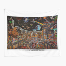 Tapestry 60x50inch Pink Floyd - Echoes from the Dark Side of the Moon Wall Hanging Art Décor Living Room