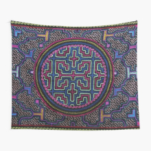 Tapestry 60x50inch Peru is calling, Shipibo dreams Wall Hanging Art Décor Living Room