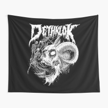 Tapestry 60x50inch dethklok skull head Wall Hanging Art Décor Living Room