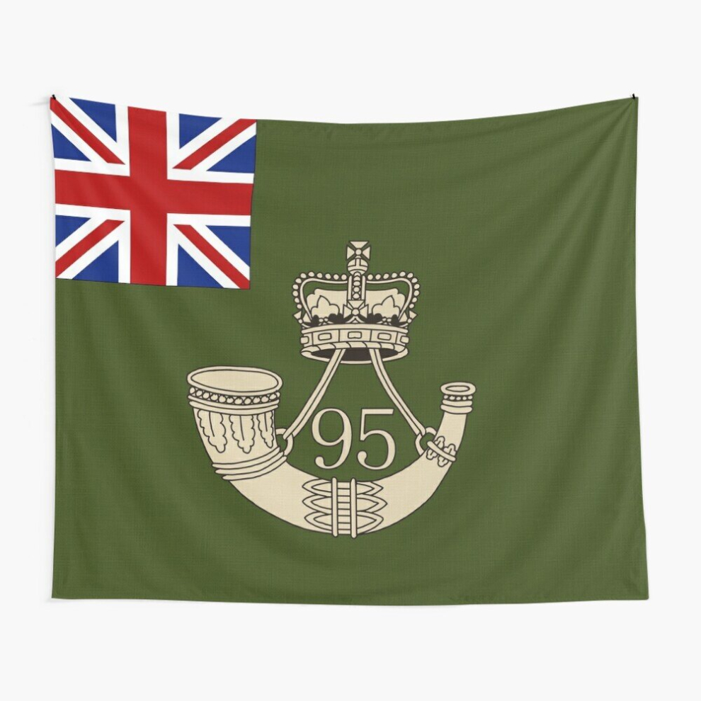 Tapestry 60x50inch Napoleonic British flag of the 95th Rifles Wall Hanging Art Décor Living Room