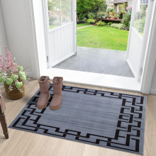 (40 X 60 cm_Small Mat, Grey-Nico) Extra Large Rugs Luxury Modern Carpets Long Runner Rug & Door Mats