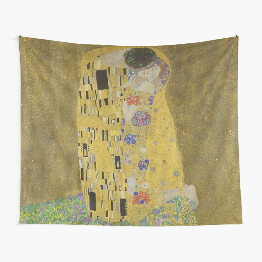 Bearlad Tapestry 60X50inch The Kiss - Gustav Klimt Wall Hanging Art Décor Living Room