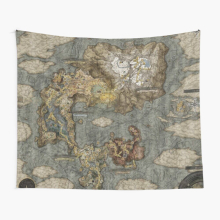 Tapestry 60x50inch Elden Ring Map Wall Hanging Art Décor Living Room