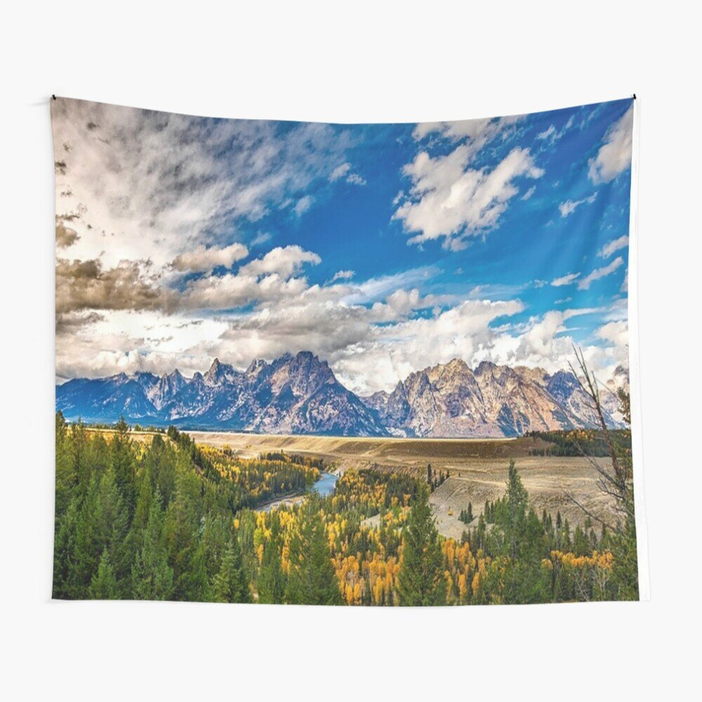 Tapestry 60x50inch Grand-Teton National Park Wall Hanging Art DÃ©cor Living Room-image-OPC-PCPSKF5-NEW
