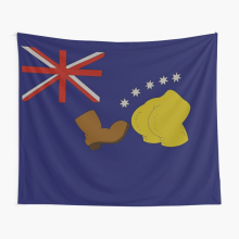 Tapestry 60x50inch The Simpsons Australian Boot Flag Wall Hanging Art Décor Living Room