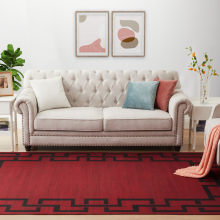 (120 X 170 cm-Area Rug, Red-Lexi) Extra Large Rugs Luxury Modern Carpets Long Runner Rug & Door Mats