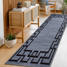 (80 X 300 cm_Long Runner, Grey-Nico) Extra Large Rugs Luxury Modern Carpets Long Runner Rug & Door Mats