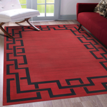 (200 X 290 cm_Indoor Outdoor Rug, Red-Lexi) Extra Large Rugs Luxury Modern Carpets Long Runner Rug & Door Mats