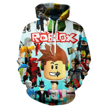 (D, 7-8 Years) 5-10 Years Kids Boys Girls Roblox Gaming Sports Hoodies Sweatshirt Hooded Pullover Tops Gifts