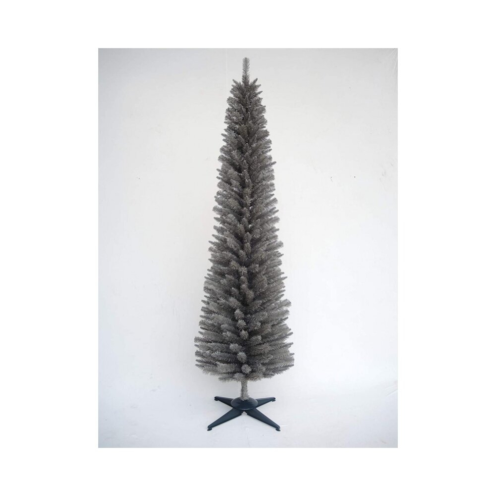 Garden Store Direct Slim Christmas Tree Pencil 4Ft 120Cm Grey