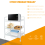 3 Tier Kitchen Trolley Storage Rack Cart Slim Rolling Trolley W/ Wheels & Handle 5