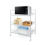3 Tier Kitchen Trolley Storage Rack Cart Slim Rolling Trolley W/ Wheels & Handle 1