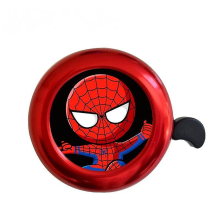Aluminum Bicycle Bell Bicycle Accessories, Bike Loud And Clear Sound - Red Bell Spiderman (two)
