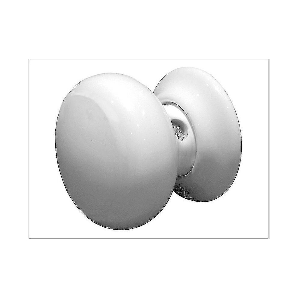 Securit Ceramic Door Knob Set White 60Mm S3280 9444929060607