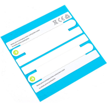 Factory Box Seal Compatible With iPhone White Paper Card Pack of 2