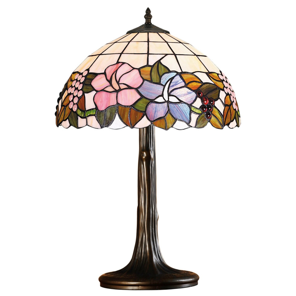 Lily Medium Tiffany Style Stained Glass Table Lamp