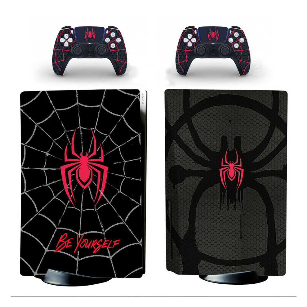 Ps5 Standard Disc Console Skin Sticker Decal Spider Spiderman Miles Morales Icon Multicoloured 5601103457095