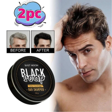 2pcs Gray Hair Coverage Soap Hair Darkening Compressed Shampoo Soap Bar 2023 New