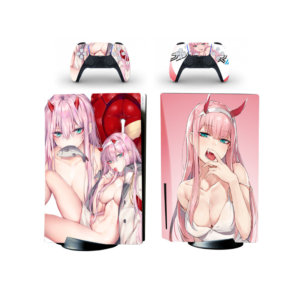 Ps5 Standard Disc Console Skin Sticker Decal Sexy Hot Anime Girl Franxx Multicoloured 5601103457132