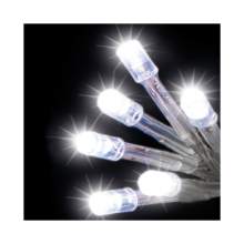 20 White LED Static Lights Battery Operated