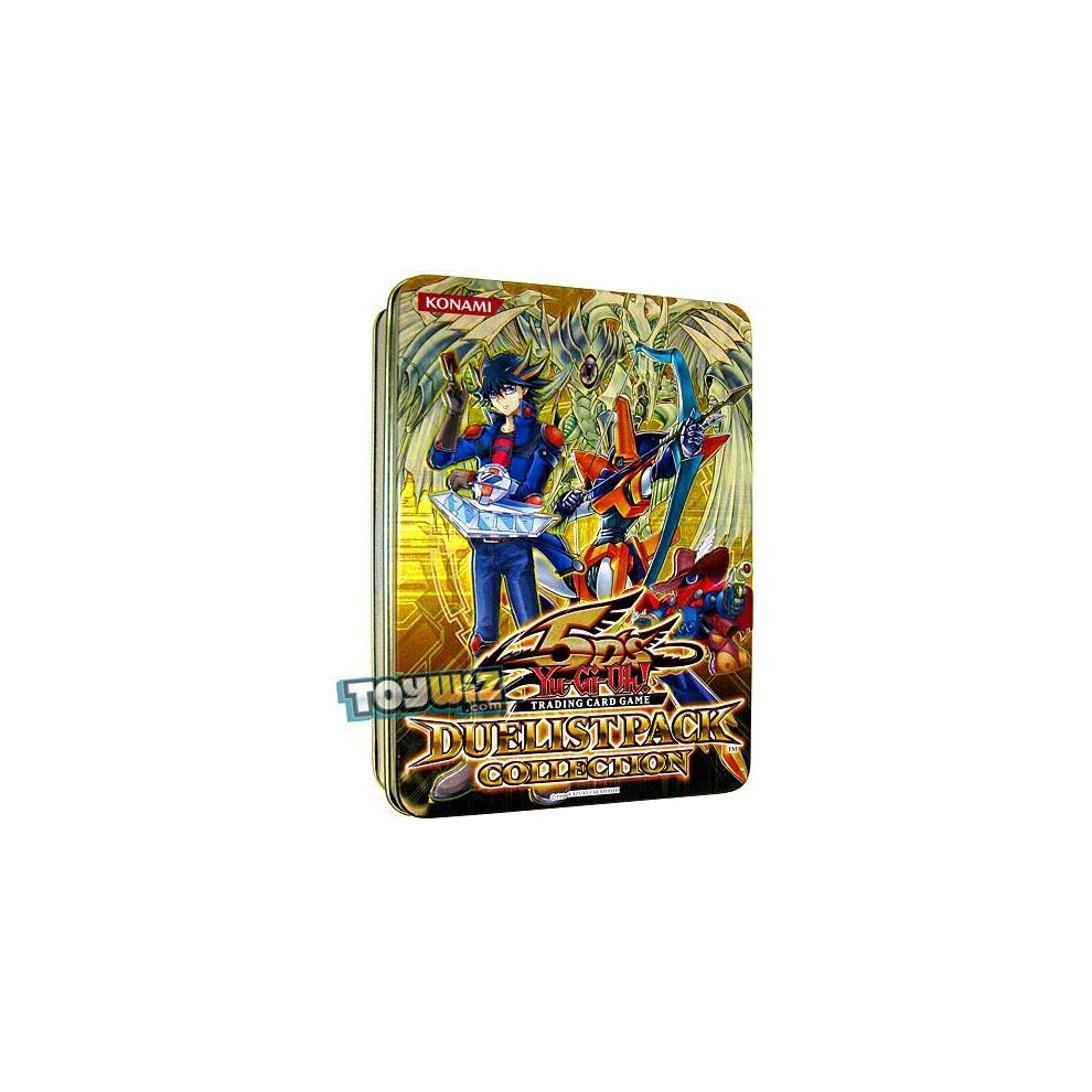 YuGiOh 5Ds 2010 Duelist Pack Exclusive Collection Tin (Yellow Tin with Starlight Road , Drill Synchron, Speed Warrior & Advance Draw)