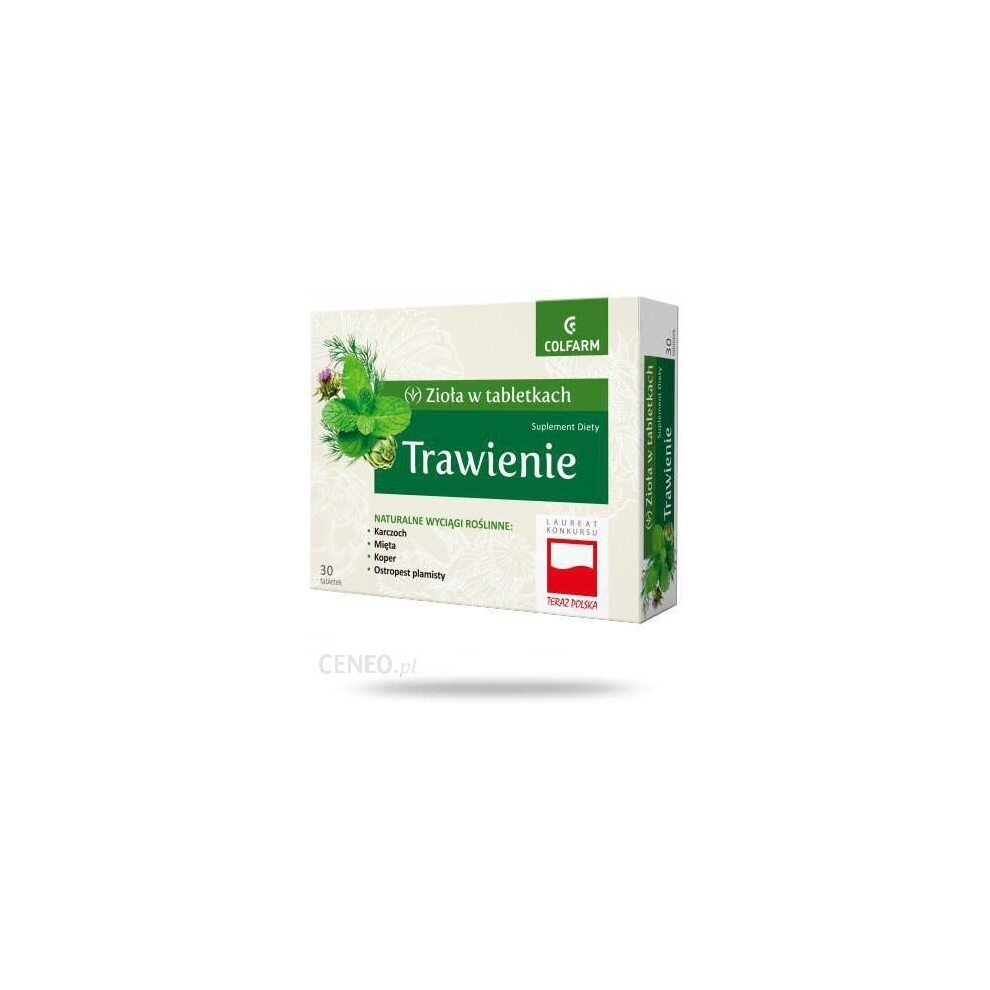 Polskie Suplementy Colfarm Biovitum Liquid Trawienie 30 Tab Milk Thistle Digestive System Supplement