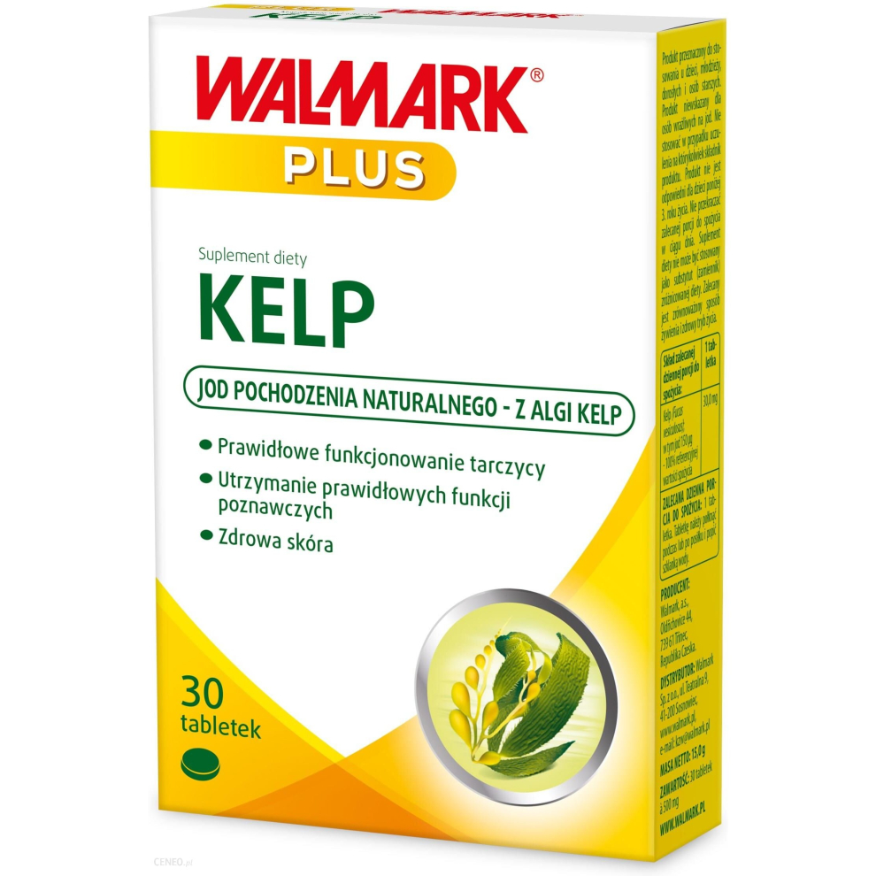 Walmark Kelp 30 tab iodine from kelp algae thyroid suplement