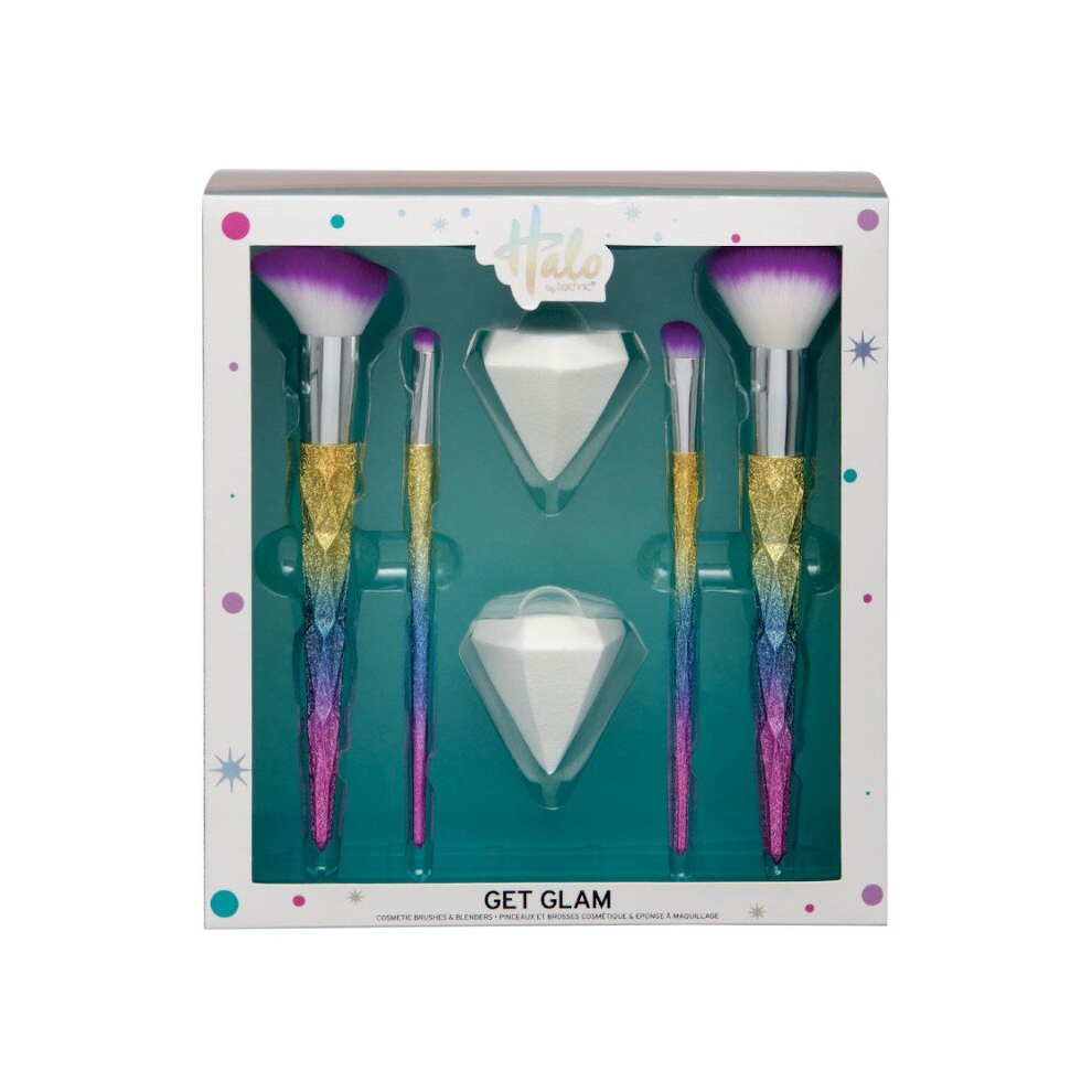 Technic Halo Get Glam Brush & Blender Set