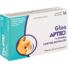Glos APTEO PLUS 16 past voice supplement losenges