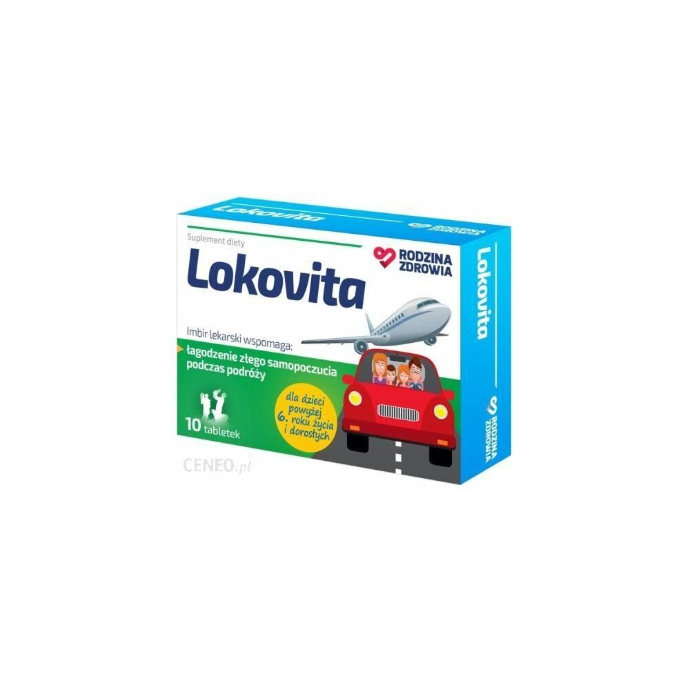 Rodzina Zdrowia Lokovita 10 tab travel sickness supplement