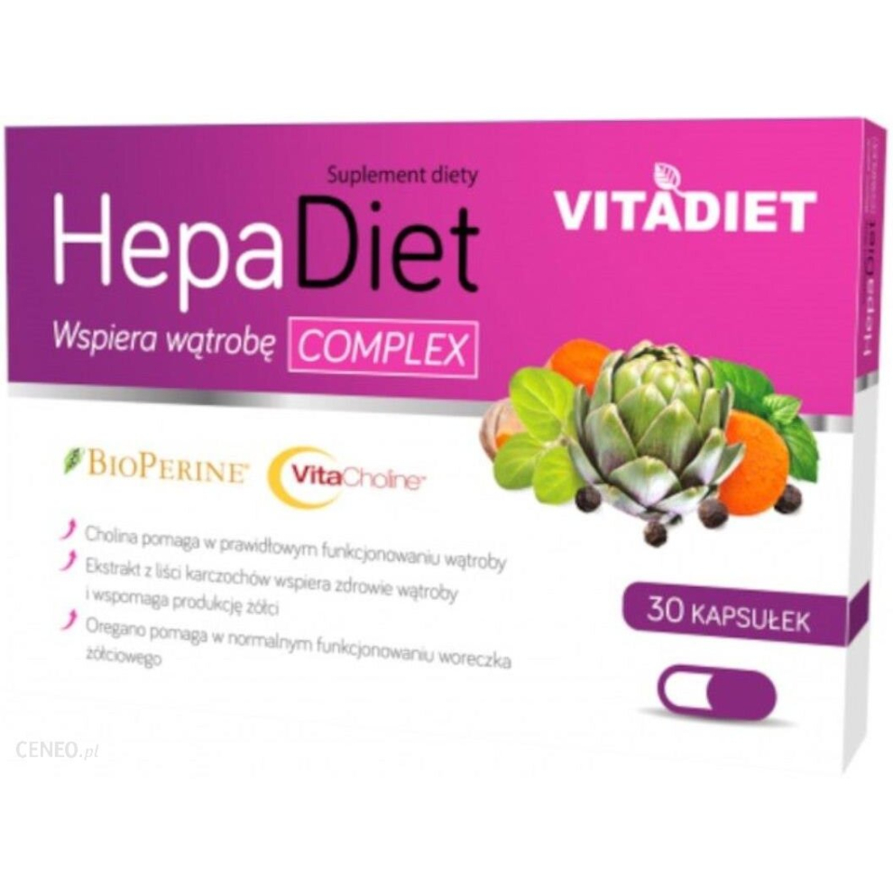 Vitadiet HepaDiet Complex 30 kap liver and gallbladder supplement