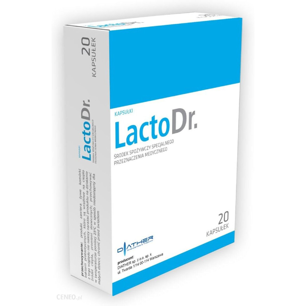 LactoDr probiotyk 20 kap after antibiotic therapy prebiotyk probiotic supplement