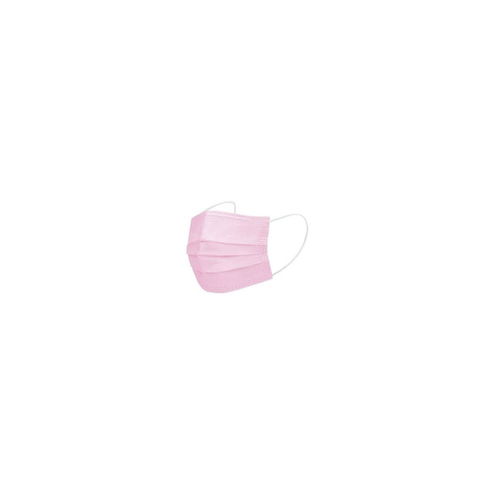 (Pink) 10pc 3-Layer Disposable Face Masks