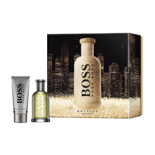 Hugo Boss Boss Bottled (Grey) Mens 50ml 2pc Gift Set