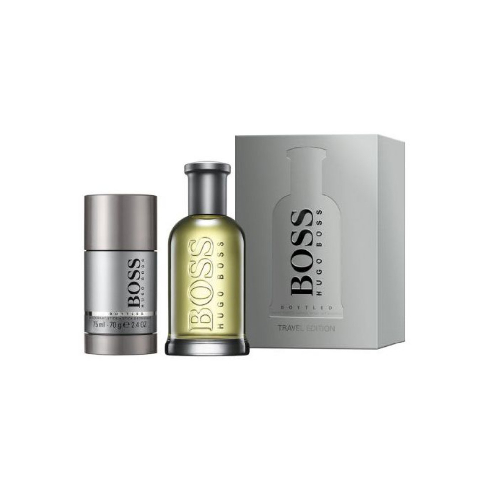 Boss Bottled (Grey) Mens 100ml 2pc Gift Set