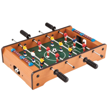 Mini Tabletop Foosball Table with 360 Degree Rotating Players - 4 Rows of 3, Portable Wooden Desktop Soccer Game, Family Gift
