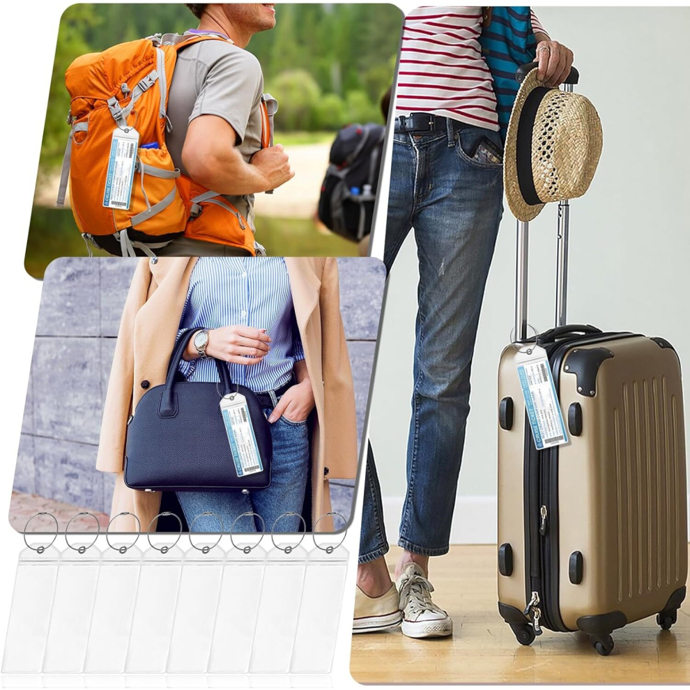Redamancy Luggage Tags 8 Pack Suitcase Tags Cruise Holder Cruise Luggage Tags Luggage Labels Cruise Luggage Tag Cruise Accessories Travel Vacation on OnBuy