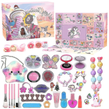 Girls Make Up Advent Calendar 2022 24 Days Christmas Advent Calendar Makeup Dress Up Set For Kids Party Favors Xmas Gift