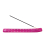 (Half Moon - Pink) Incense Stick Holder Flat Burning Joss Sticks Ash 2