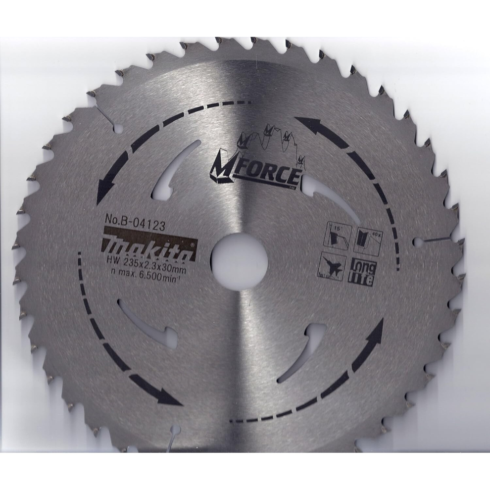 Makita B-04123 235 x 30 x 40T mm M-Force TCT Blade - Multi-Colour