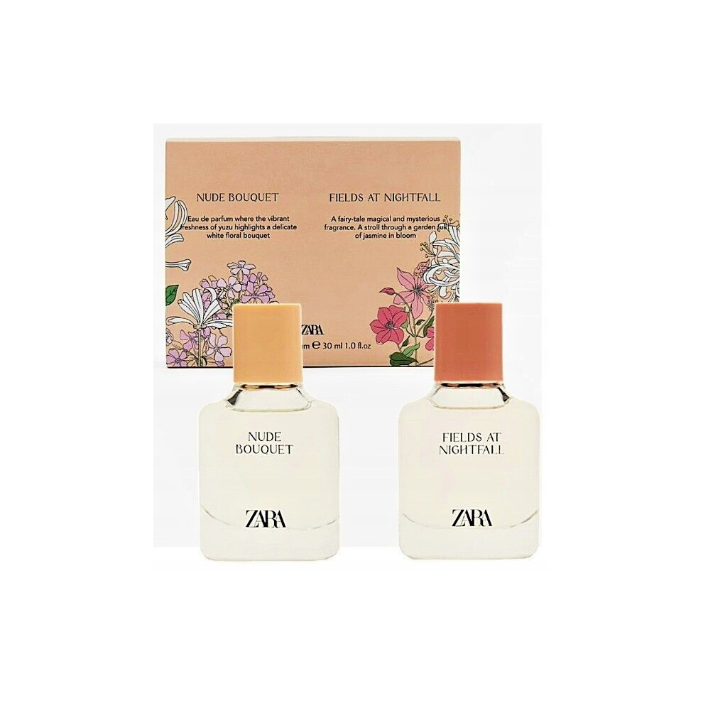 Zara Nude Bouquet & Fields At Nightfall Set Perfume 2 X 30 Ml
