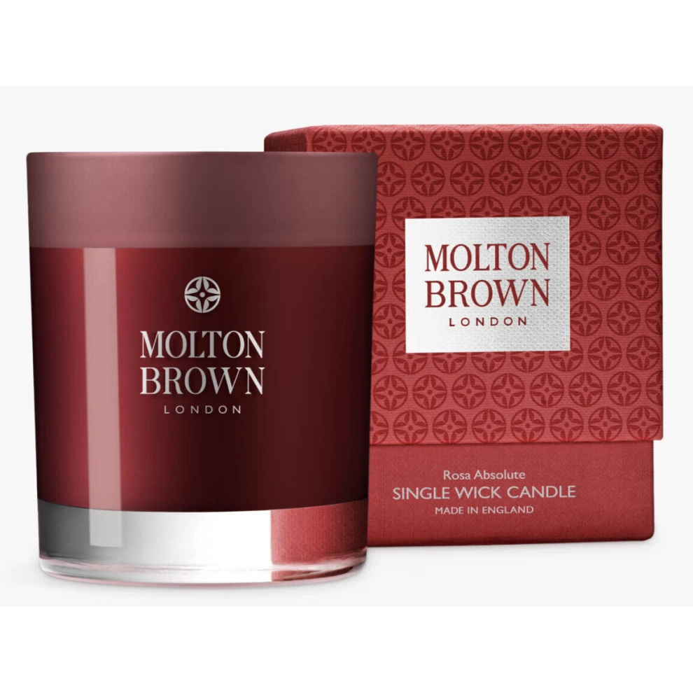 MOLTON BROWN ROSA ABSOLUTE SINGLE WICK CANDLE 180G