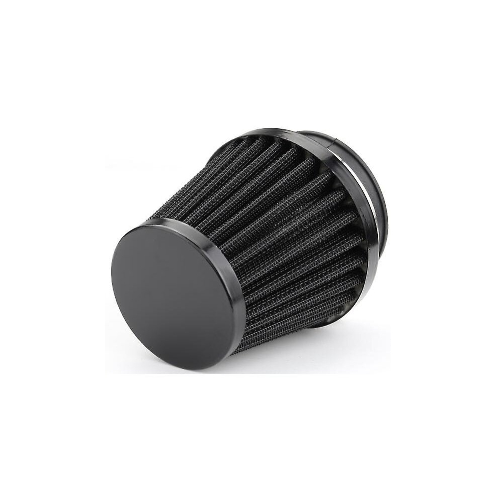 48Mm Motorcycle Clamp-On Air Intake Filter Kit, Universal Auto Cold Air Intake Scooter Atv Bike Air Filter High Flow(Black) Black 9444929211375